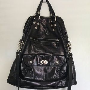 Black leather handbag from Cue